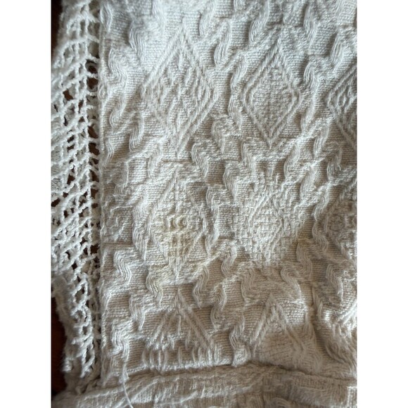 Free People Ivory Lace Crochet 3/4 Cropped Sleeve Jacket Size XS - Picture 11 of 11